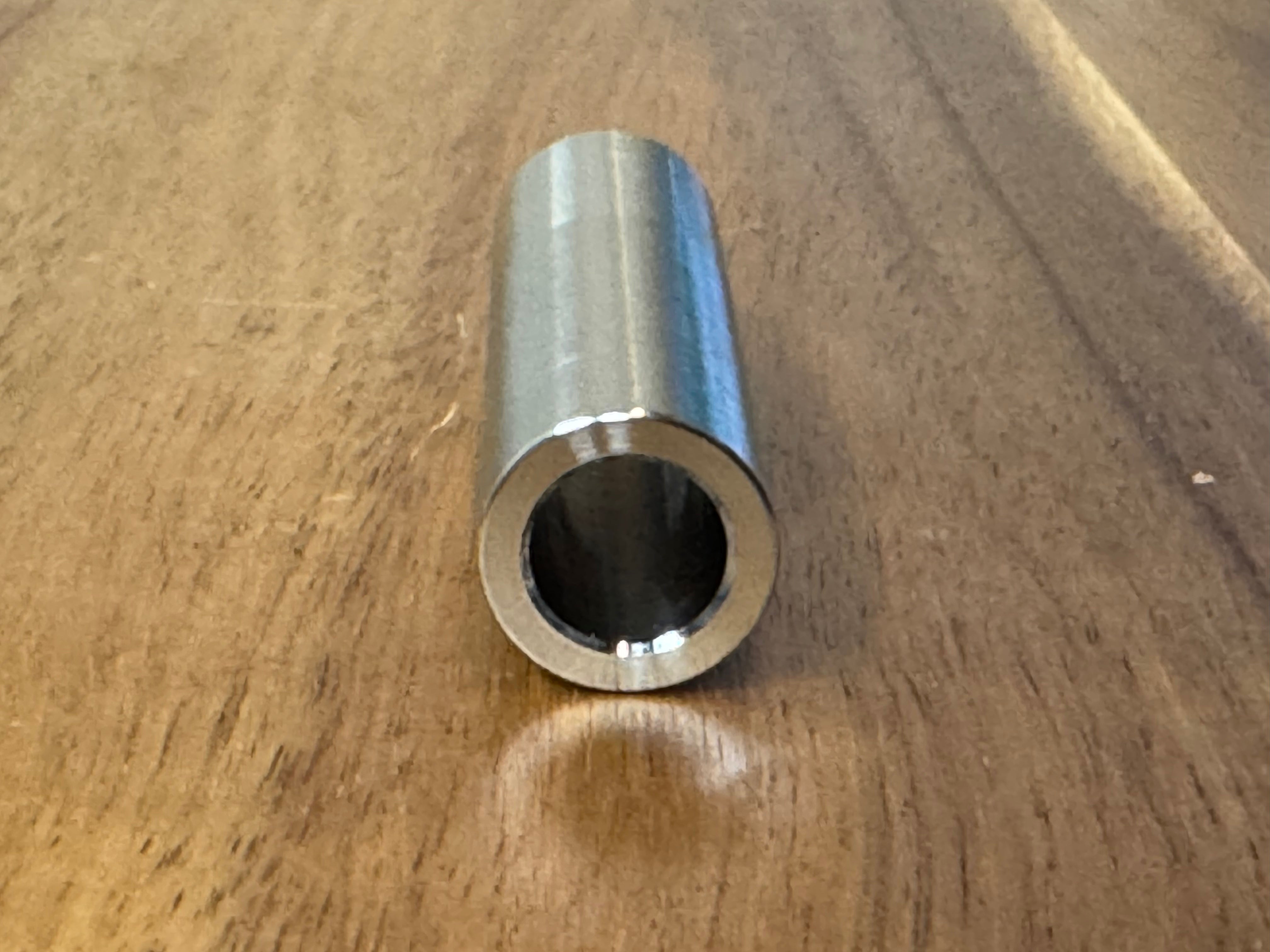EXTSW 10.16 mm ID x 15.62 OD x 60 mm Long 316 Stainless Spacer