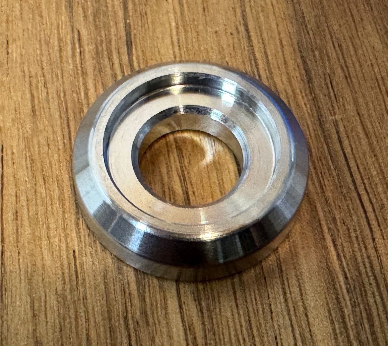 EXTSW BEVELED .443” ID x .990" OD x .250” Thick 316 Stainless washer, Fits #401-8306 ARP 12 pt Nut
