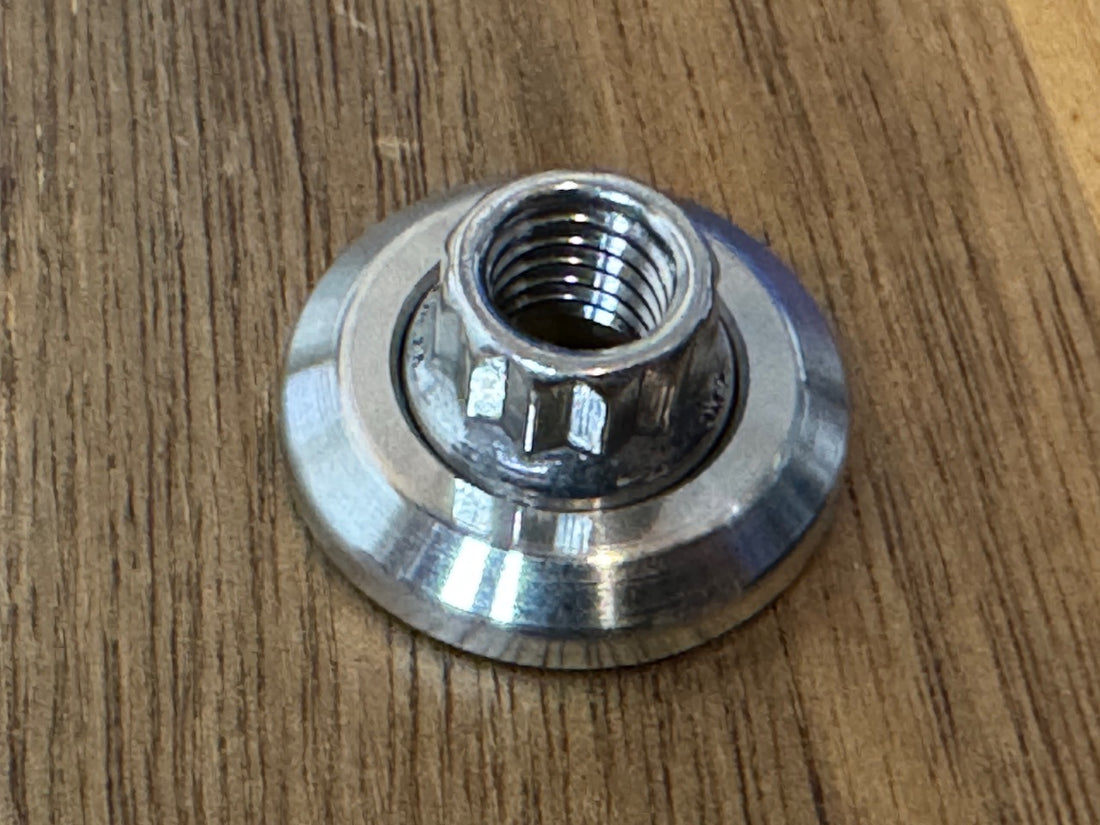 EXTSW BEVELED .323" ID x .938” OD x .188" Thick 316 Stainless washer, Fits 8 mm ARP Nut 400-8310
