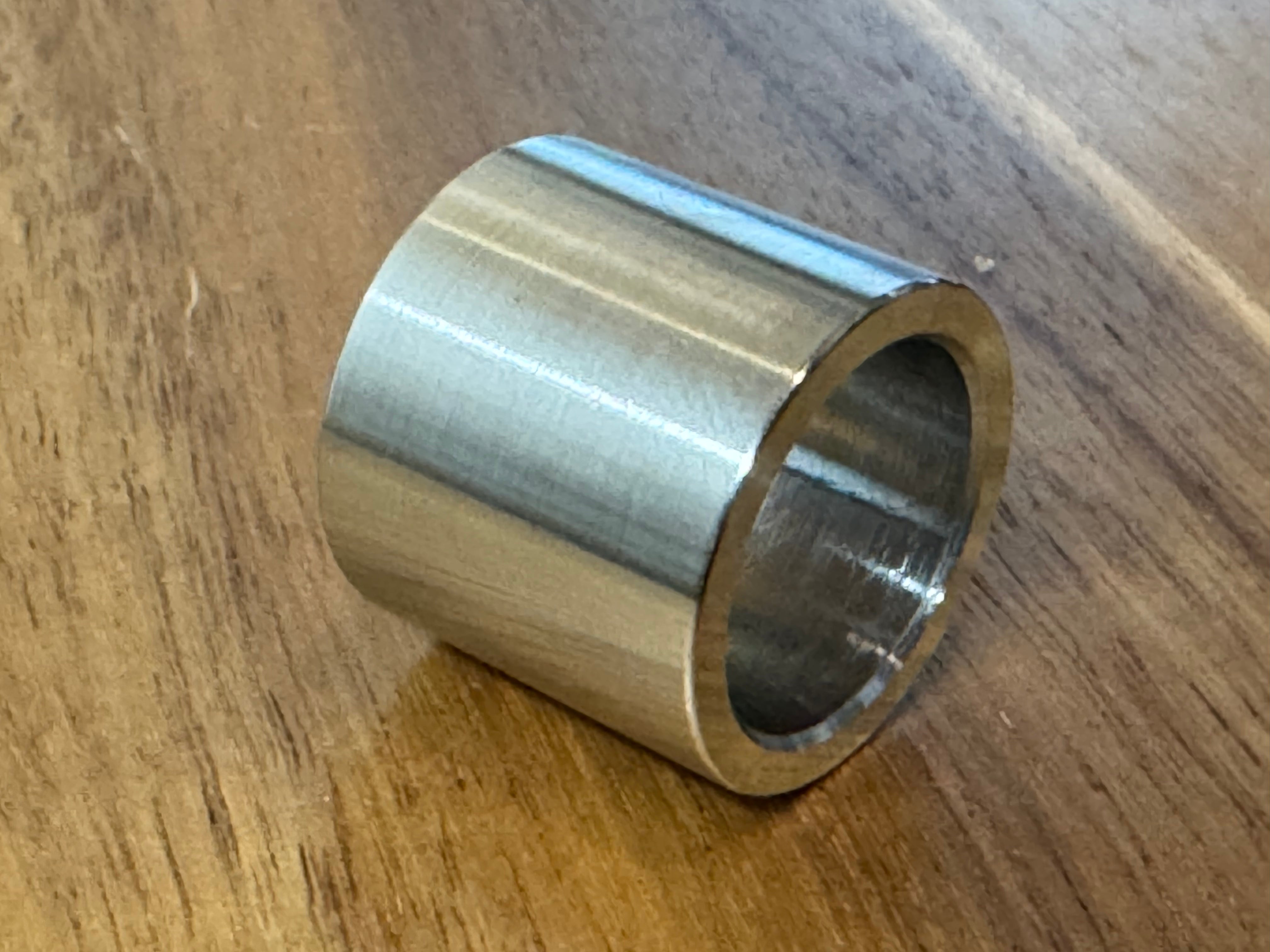 EXTSW 1.007" ID x 1.240 OD x 7/8” Thick 316 Stainless Spacer