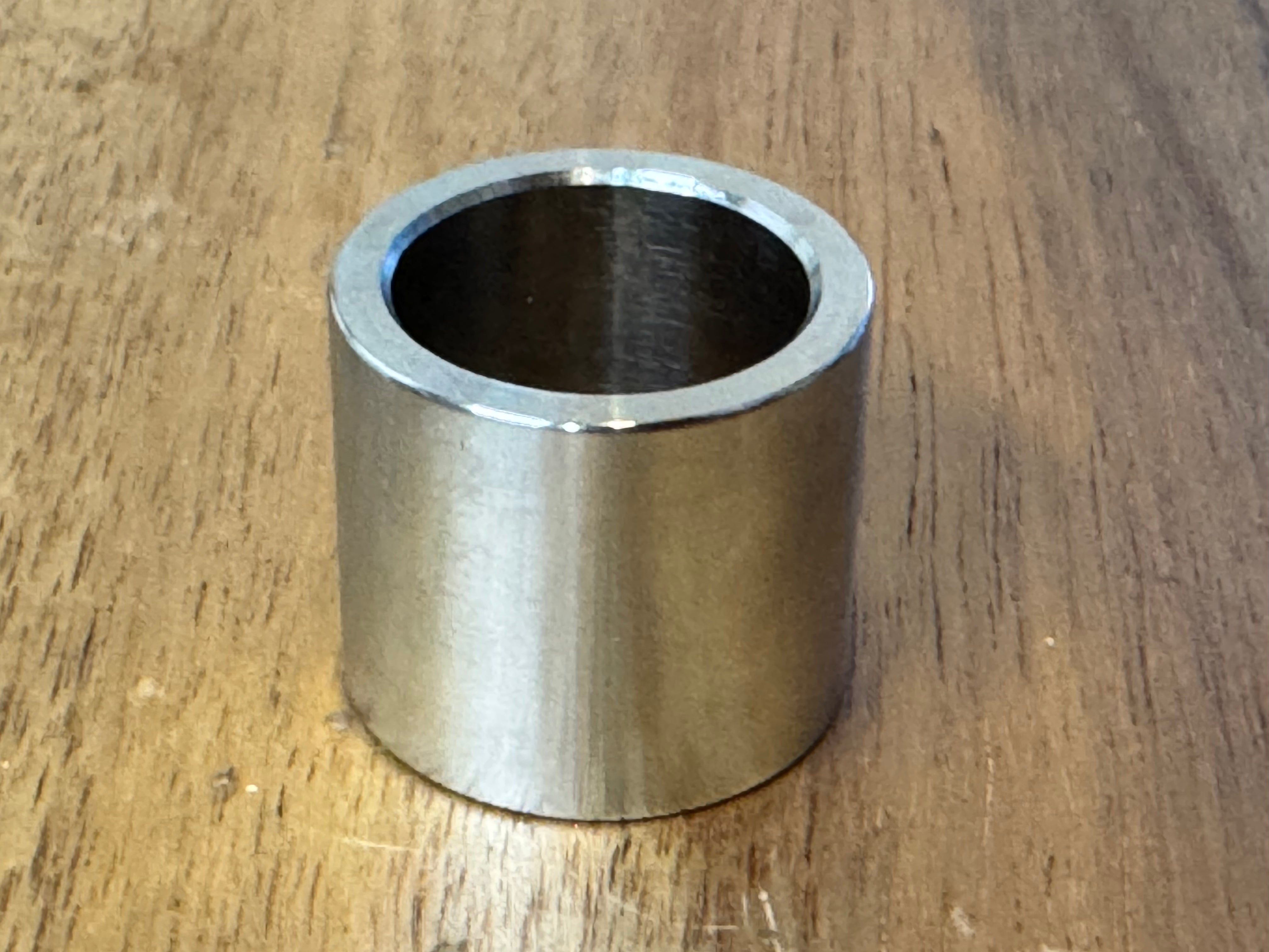 EXTSW 1.007" ID x 1.240 OD x 7/8” Thick 316 Stainless Spacer