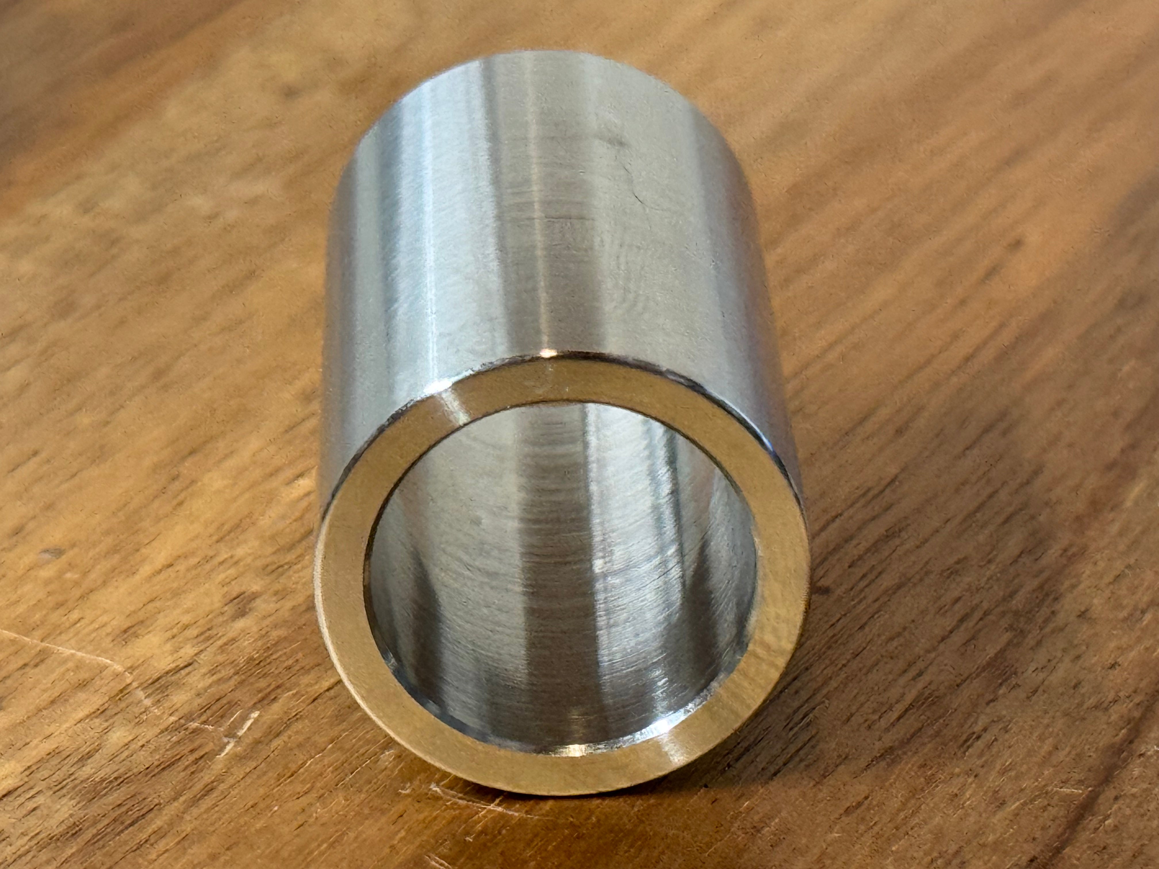 EXTSW 1.007" ID x 1.240 OD x 2 1/4” Thick 316 Stainless Spacer
