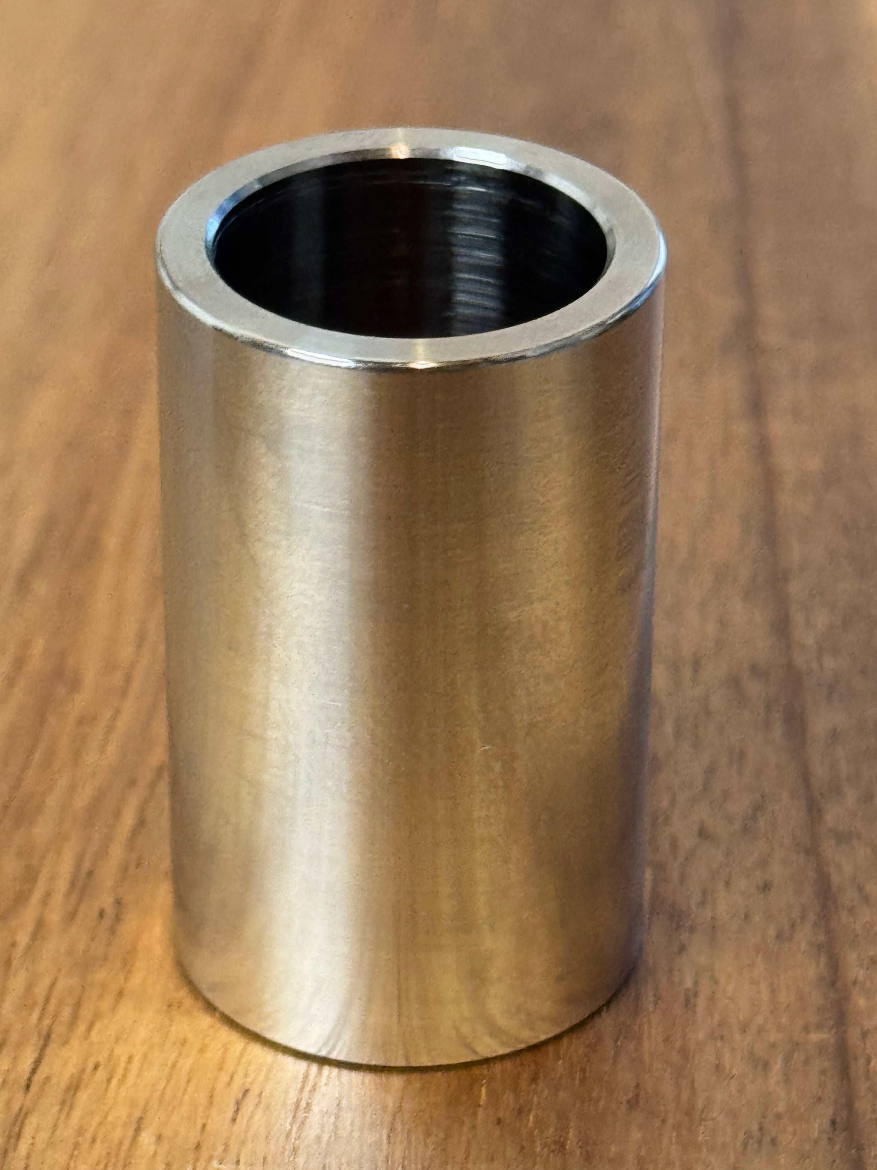 EXTSW 1.007" ID x 1.240 OD x 2 1/2” Thick 316 Stainless Spacer