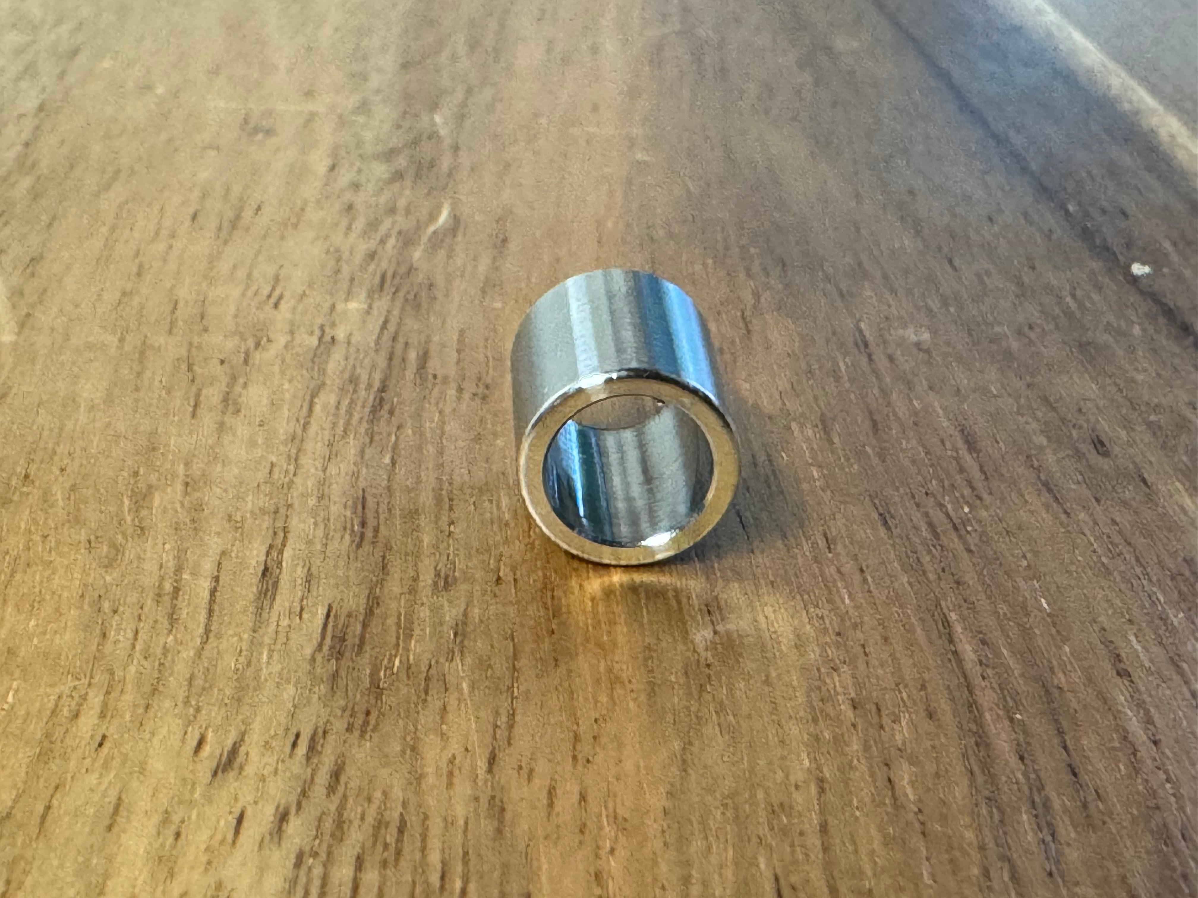 EXTSW .323” ID x .437" OD x 1/2” Thick 316 Stainless Spacer