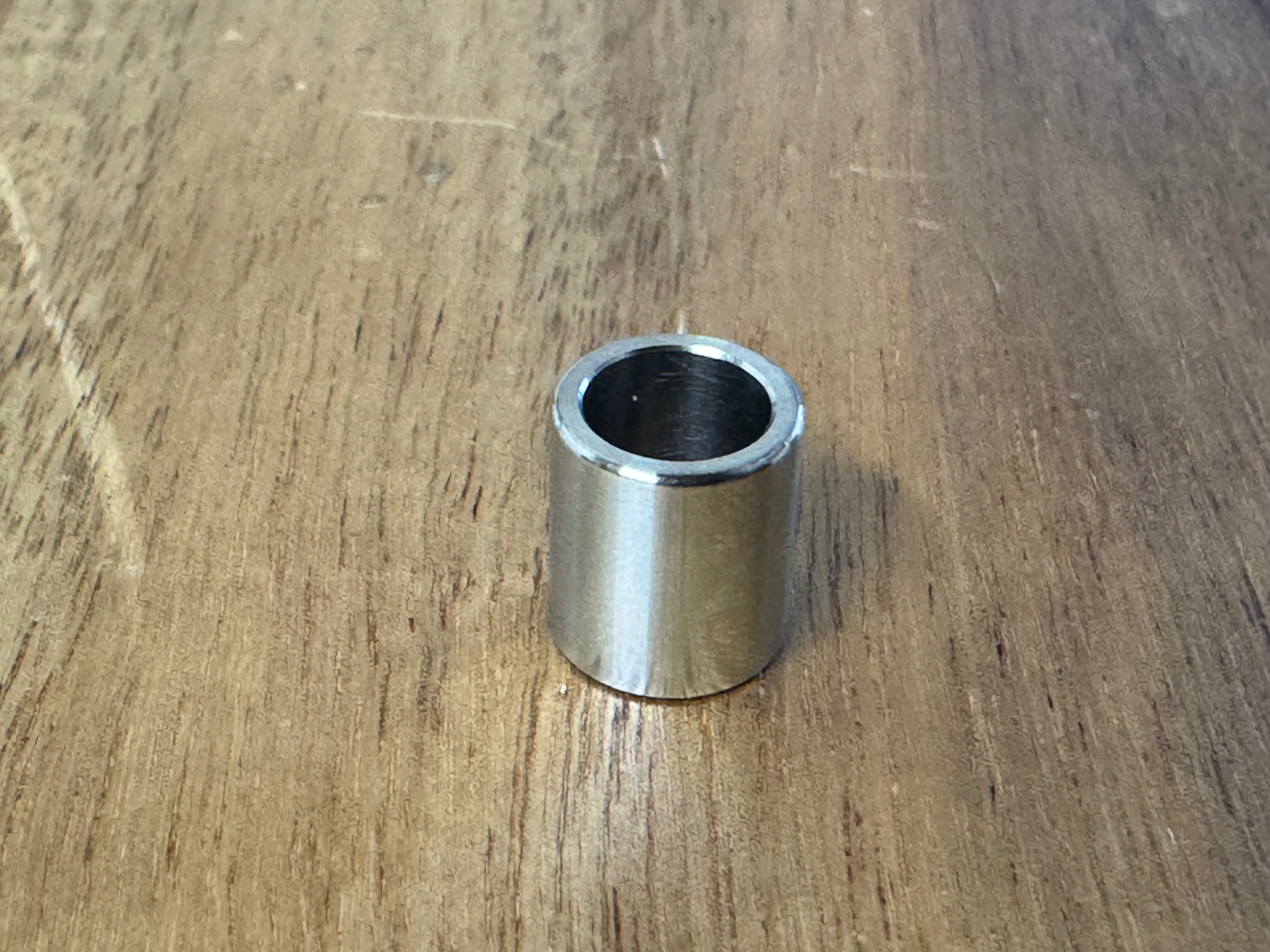 EXTSW .323” ID x .437" OD x 1/2” Thick 316 Stainless Spacer