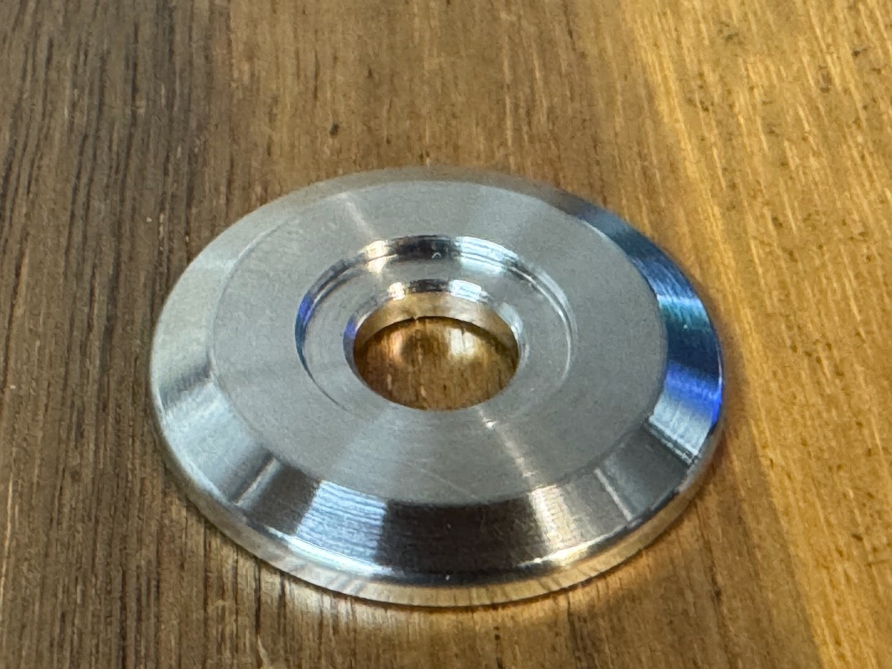 EXTSW BEVELED .383” ID x 1.350" OD x .160" Thick 316 Stainless washer, Fits #613 ARP Bolts