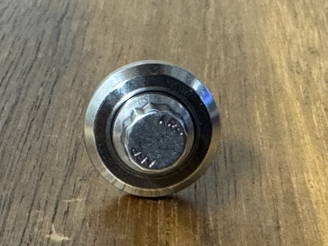 EXTSW BEVELED .202”/ 10-32 ID x .615" OD x .140” Thick 316 Stainless Washer, Fits 702 ARP 12 point Bolts
