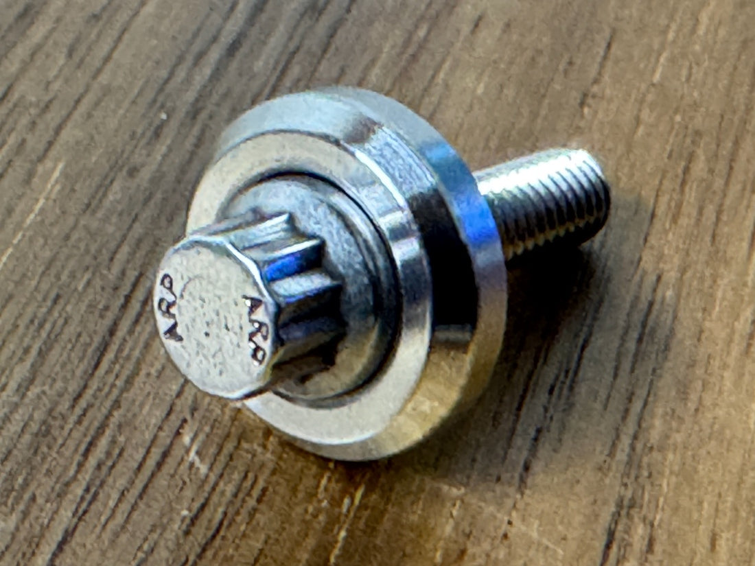 EXTSW BEVELED .202”/ 10-32 ID x .615" OD x .140” Thick 316 Stainless Washer, Fits 702 ARP 12 point Bolts