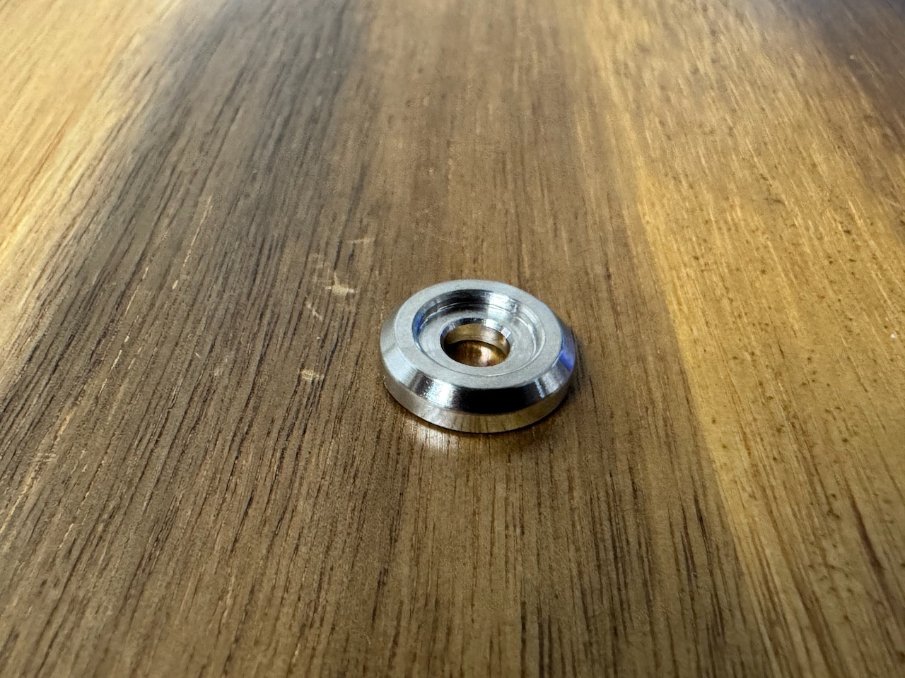 EXTSW BEVELED .202”/ 10-32 ID x .615" OD x .140” Thick 316 Stainless Washer, Fits 702 ARP 12 point Bolts