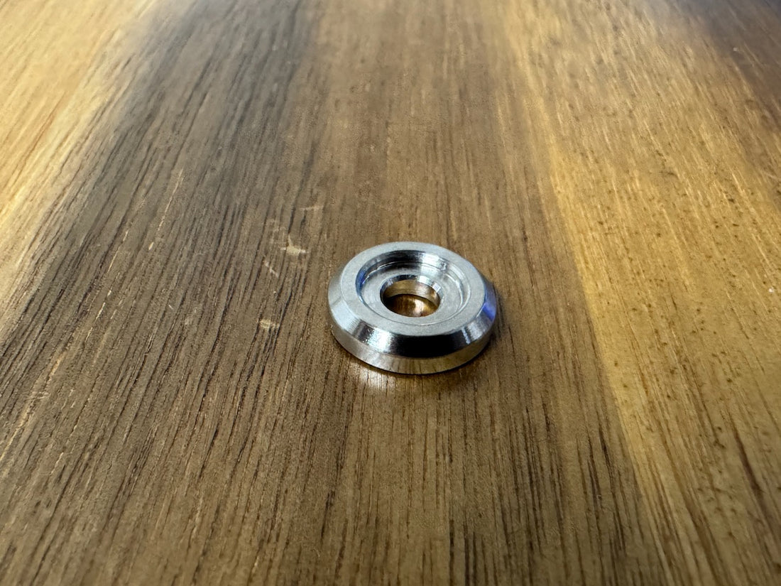 EXTSW BEVELED .202”/ 10-32 ID x .615" OD x .140” Thick 316 Stainless Washer, Fits 702 ARP 12 point Bolts