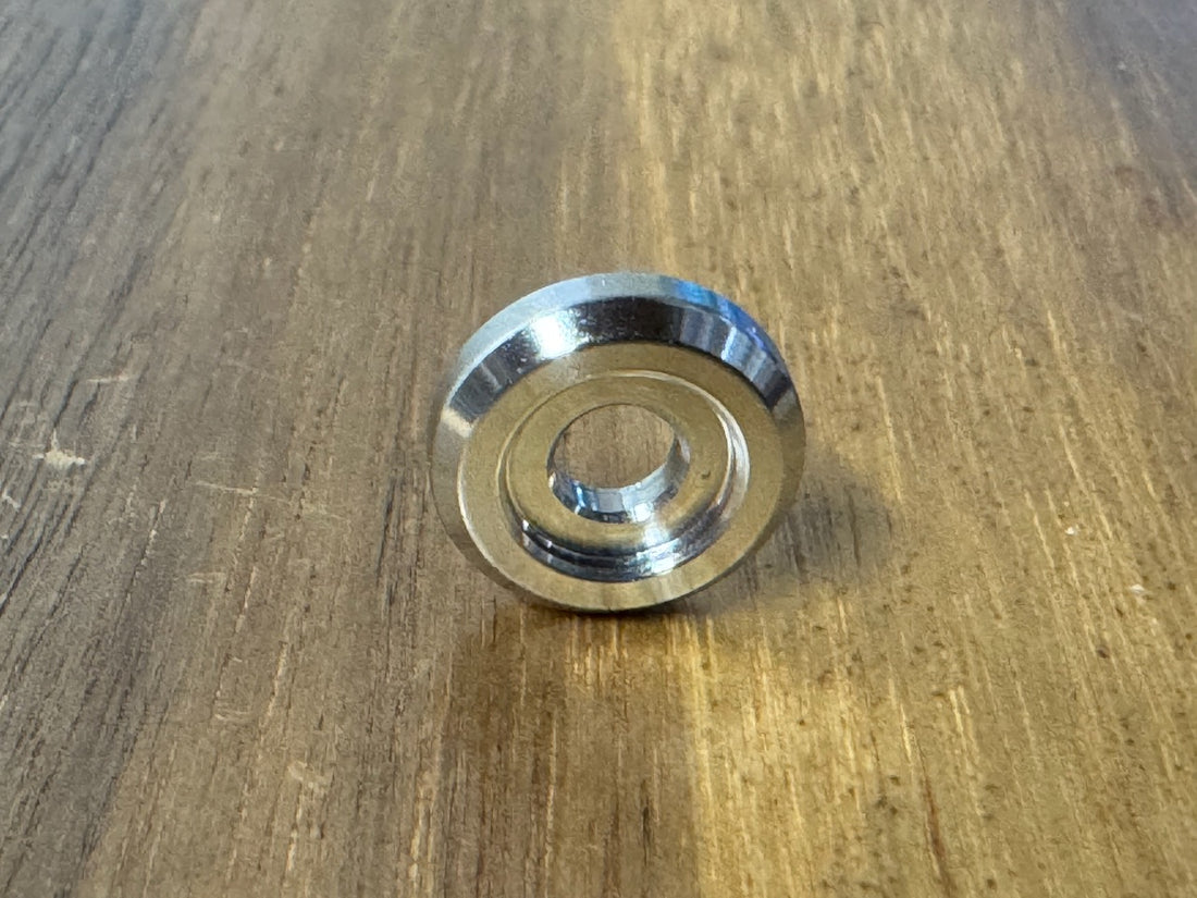 EXTSW BEVELED .202”/ 10-32 ID x .615" OD x .140” Thick 316 Stainless Washer, Fits 702 ARP 12 point Bolts