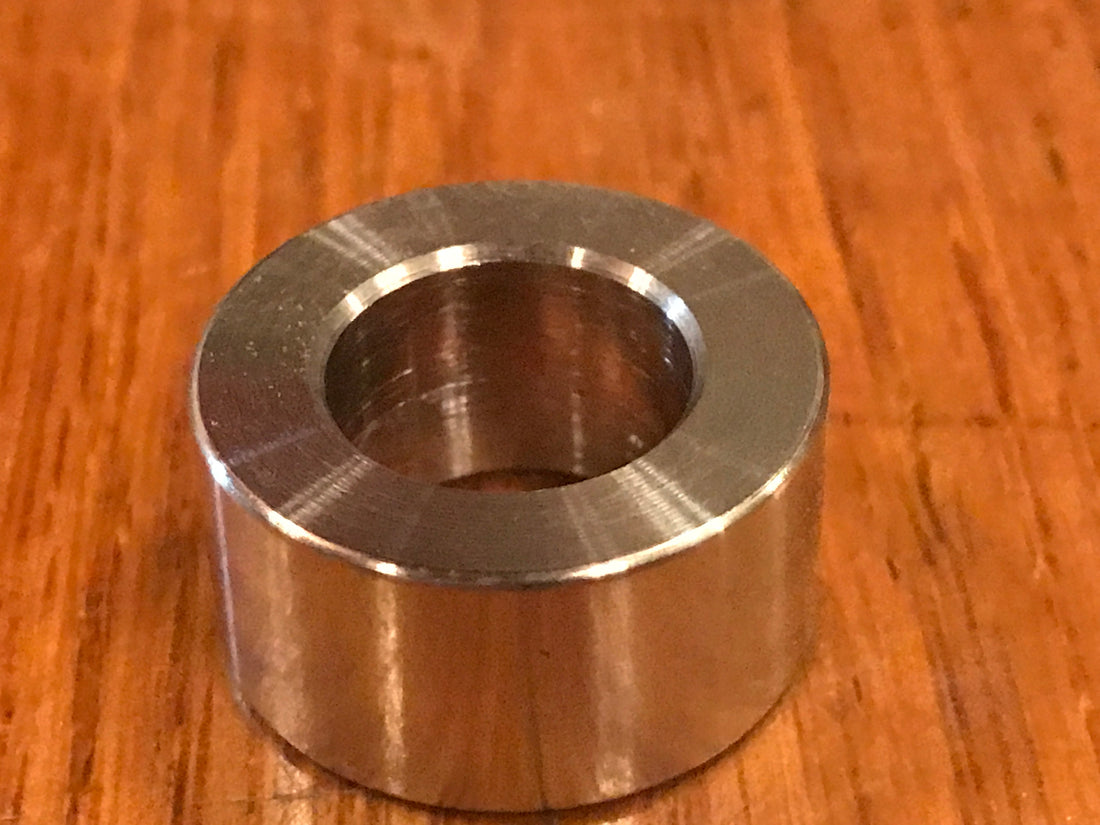 EXTSW .572” ID x .990" OD x 7/16" Thick 316 Stainless Spacer