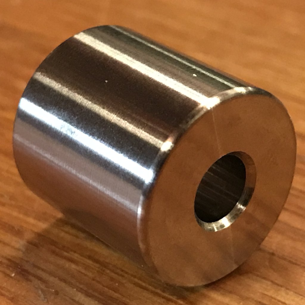 EXTSW .383" ID x .865" OD x 1 1/4" Thick 316 Stainless Steel Spacer