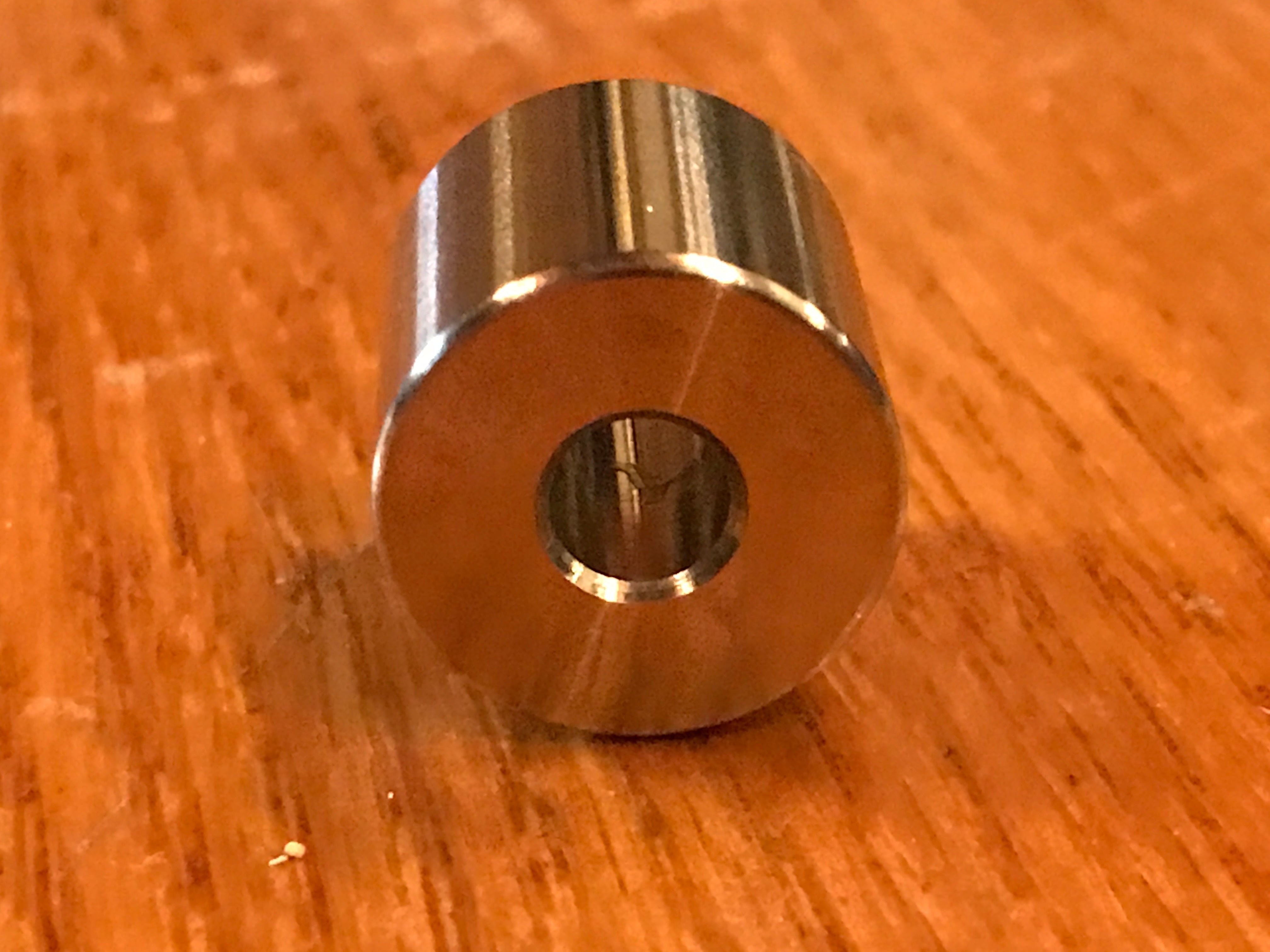 EXTSW .383" ID x .865" OD x 1 1/8" Thick 316 Stainless Steel Spacer