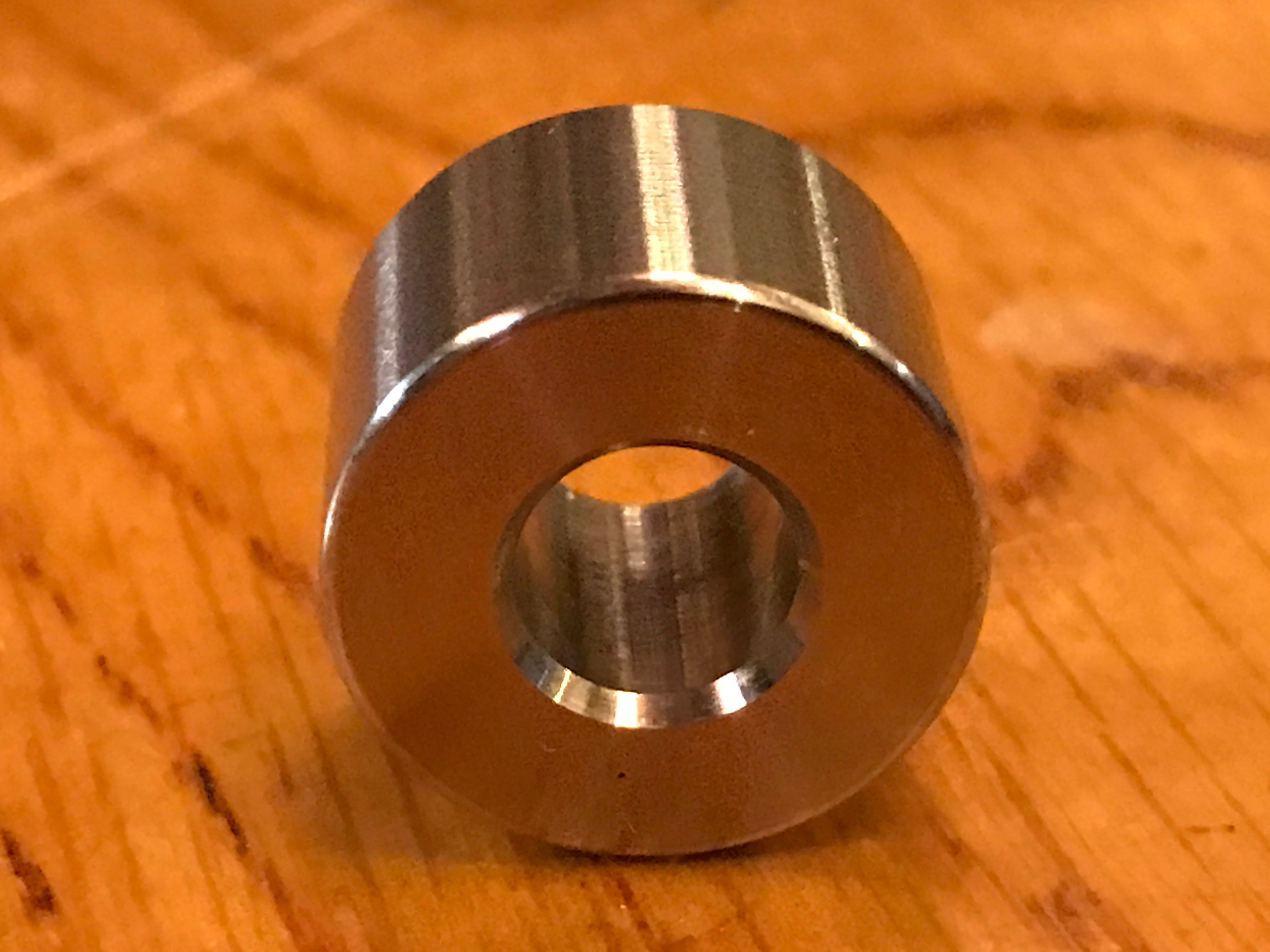 EXTSW .323" ID x .740" OD x 7/16” Thick 316 Stainless Spacer