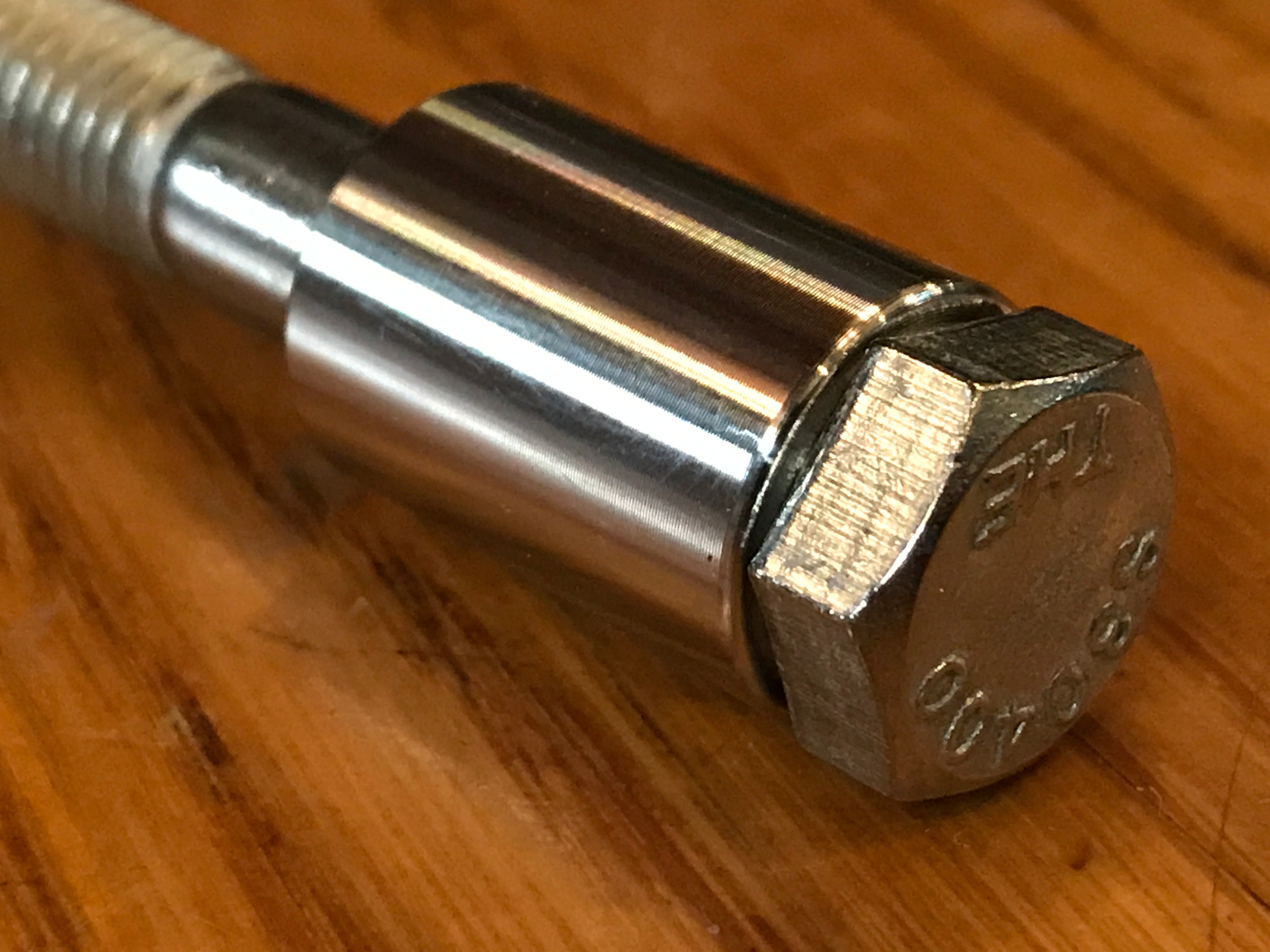 EXTSW .383” ID x .615" OD x 1” Thick 316 Stainless Spacer
