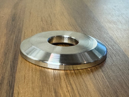 (10 pc) Custom EXTSW .685" ID x 1.990” OD x 1/4” Thick 316 Stainless Counter-bored Washers