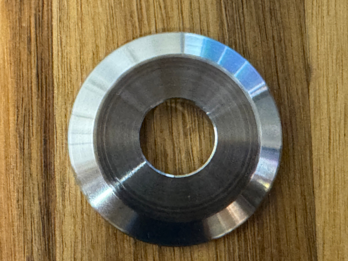 (10 pc) Custom EXTSW .685" ID x 1.990” OD x 1/4” Thick 316 Stainless Counter-bored Washers