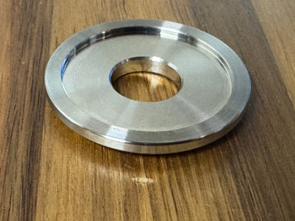 (10 pc) Custom EXTSW .685" ID x 1.990” OD x 1/4” Thick 316 Stainless Counter-bored Washers
