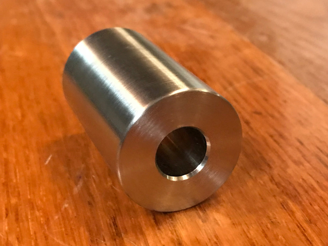 EXTSW .507" ID x 1.240" OD x 2 7/8" Thick 316 Stainless Spacer