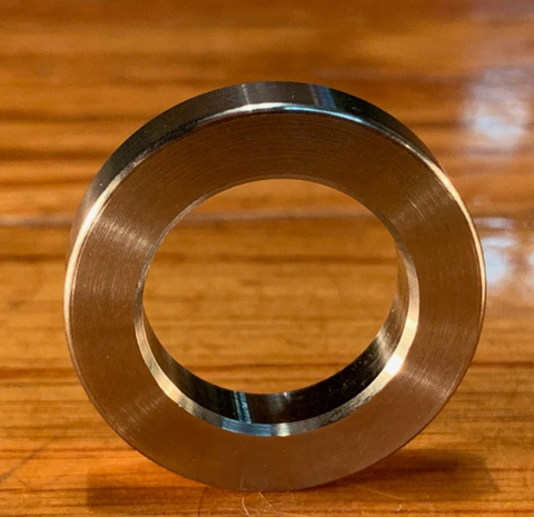 EXTSW 1.007" ID x 2" (1.990") OD x 3/8” Thick 316 Stainless Shaft Spacer