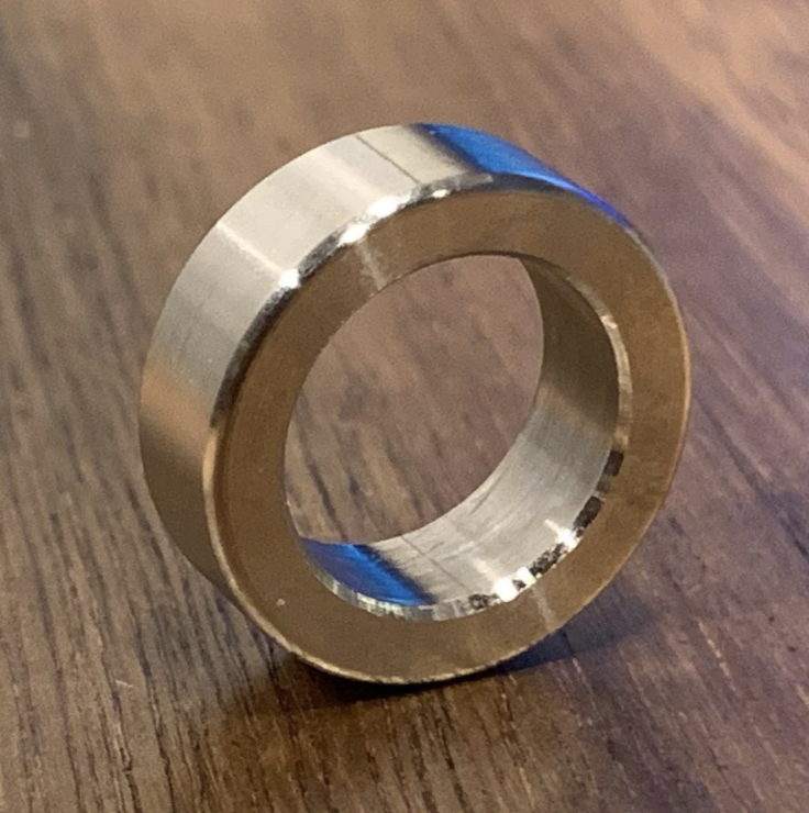 100 pc -  EXTSW 1/2" ID x .740" OD x .200” Thick 304 Stainless Spacers
