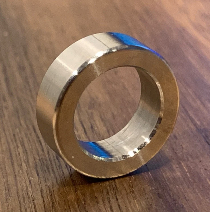 (25 pc) Custom EXTSW 1/2" ID x ( 3/4” /.740") OD x .200” Thick 304 Stainless Spacers