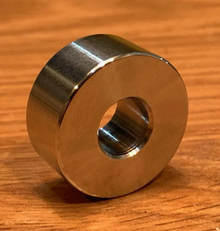 EXTSW .383” ID x  1.187" OD x 5/8" Thick 316 Stainless Spacer