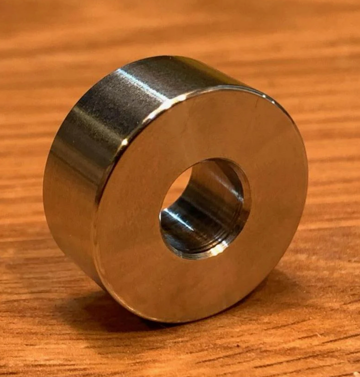 EXTSW .383” ID x  1.187" OD x 5/8" Thick 316 Stainless Spacer