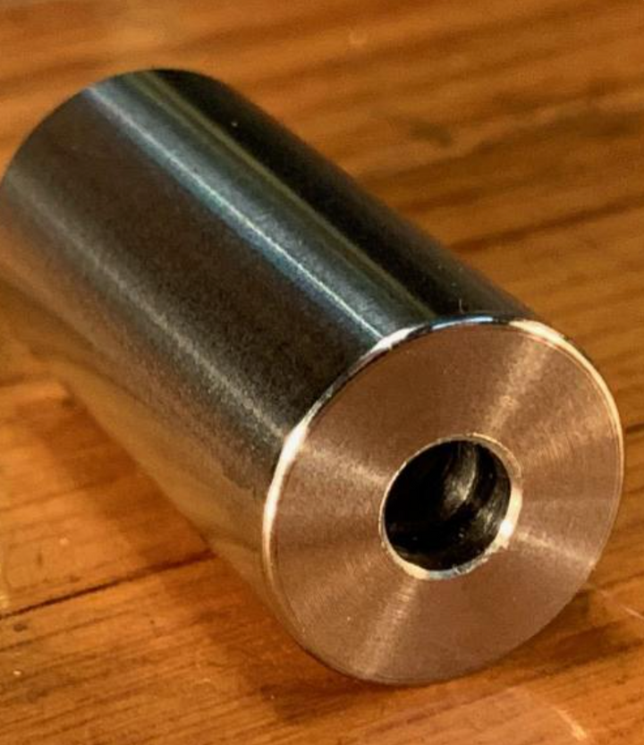 EXTSW .907" ID x 1.365" OD x 4" Thick 316 Stainless Spacer