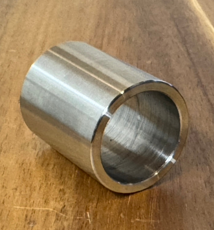 (20 pc) Custom EXTSW 1.001 - 1.004" ID x 1.115" OD x 1.300” Thick 316 Stainless Spacer