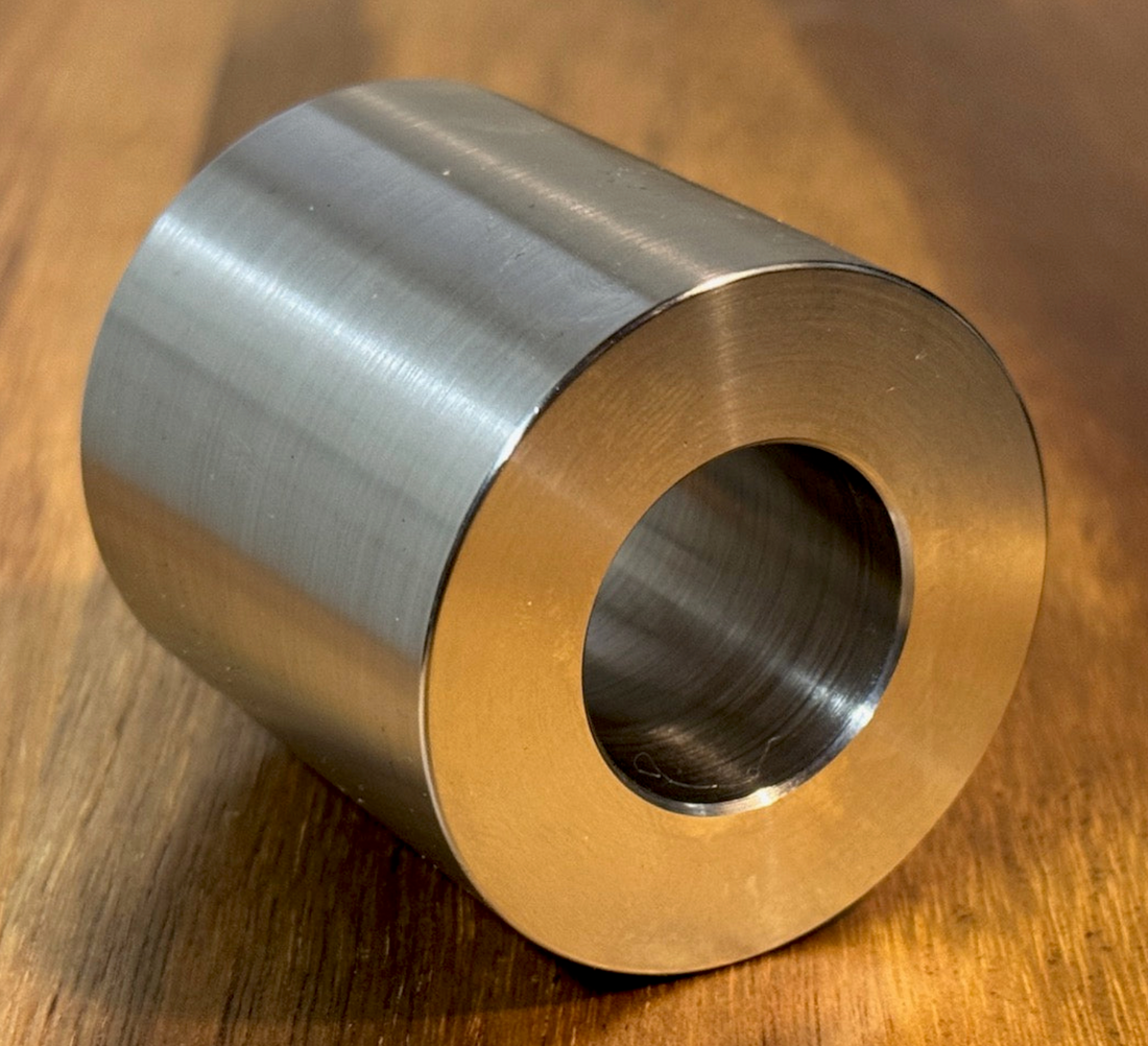 EXTSW 1.007” ID x 1.990 OD x 4" thick 316 Stainless Spacer