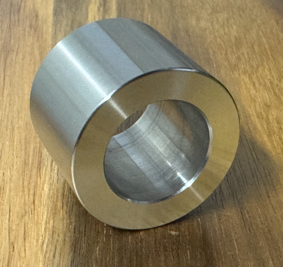 EXTSW 1.007" ID x 1.615" OD x 1 1/4" Thick 304 Stainless Spacer