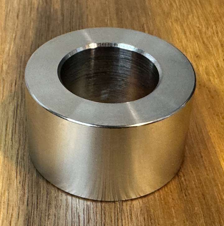 EXTSW 1.007" ID x 1.740" OD x 1” Long 316 Stainless Spacer