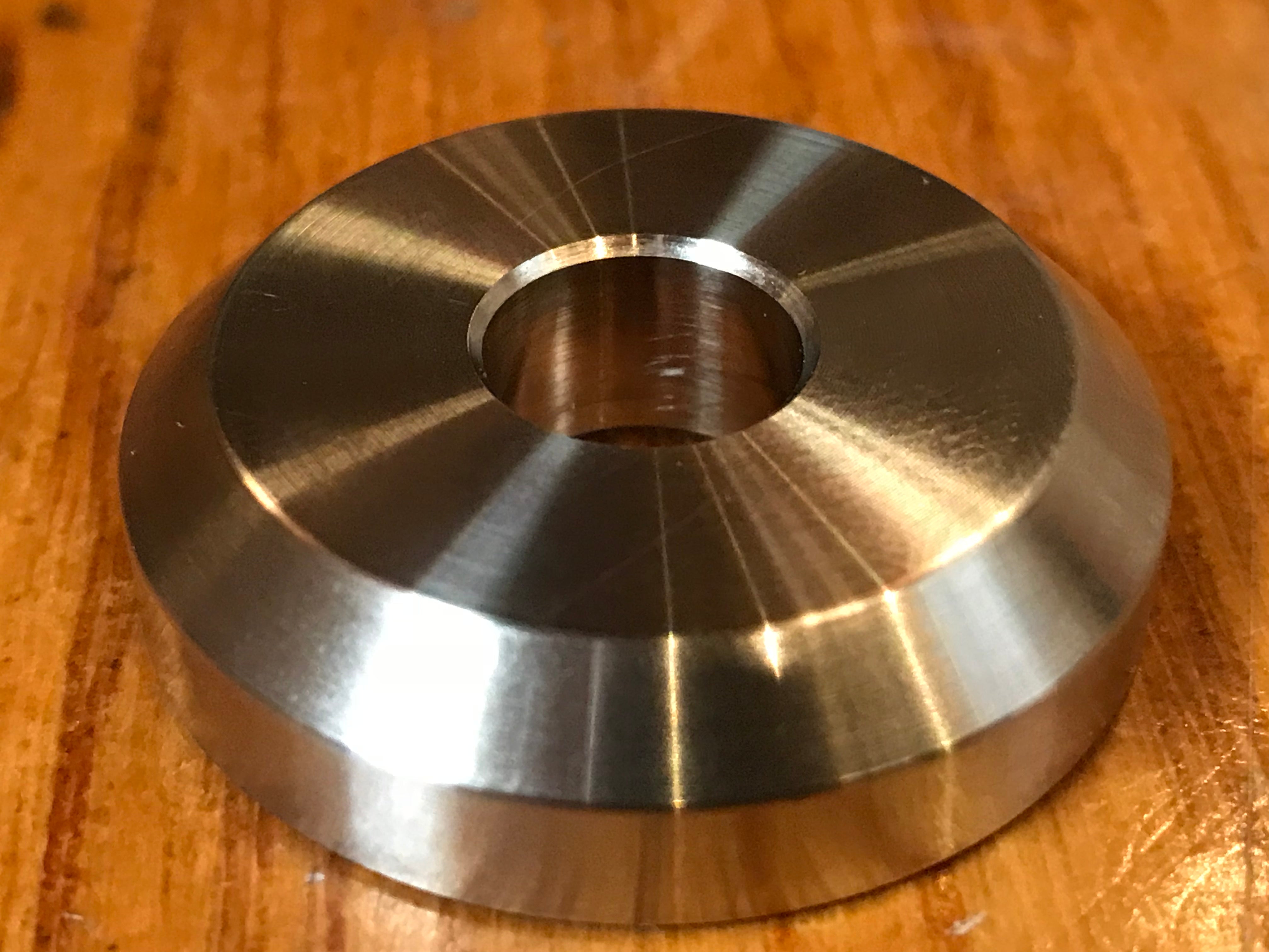 extsw 7/16” ID x 1 1/2” OD x 3/8” thick beveled 304 Stainless Washer