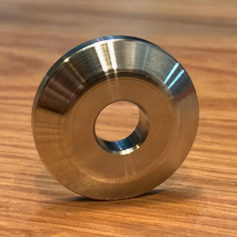 EXTSW BEVELED .383” ID x 1.240" OD x 1/4” Thick 316 Stainless Washer