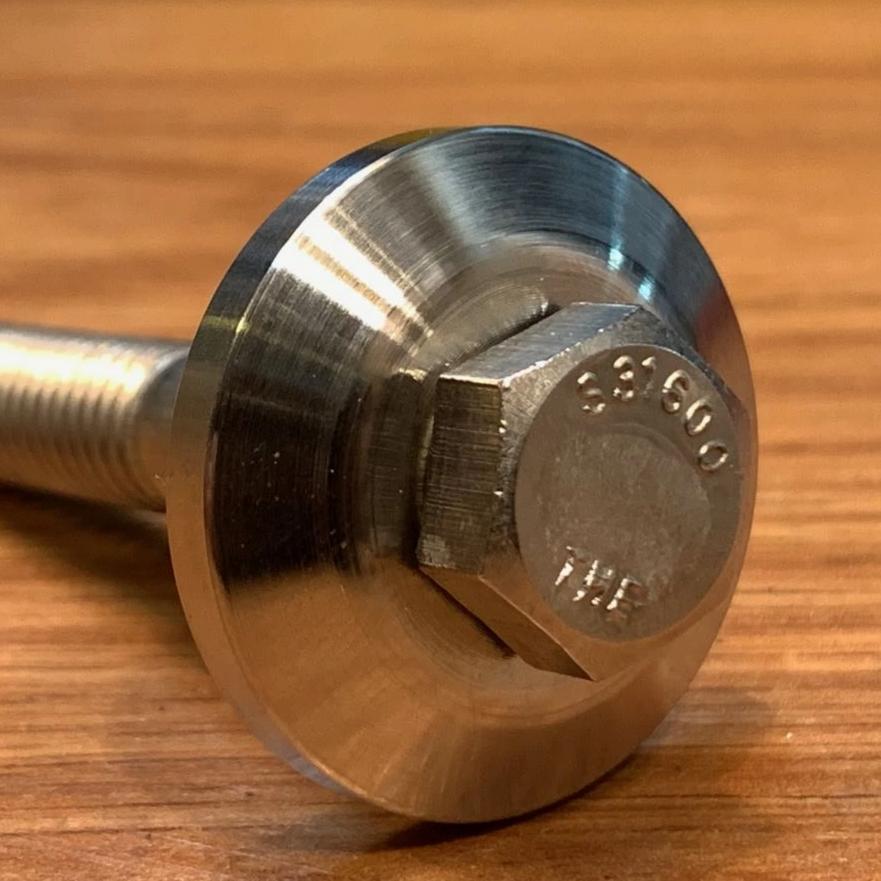 EXTSW BEVELED 3/8” ID x 1 .240” OD x 1/4” thick 316 Stainless Washer
