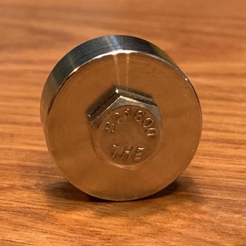 EXTSW .257” ID x .990" OD x 7/16” Long 316 Stainless Spacer