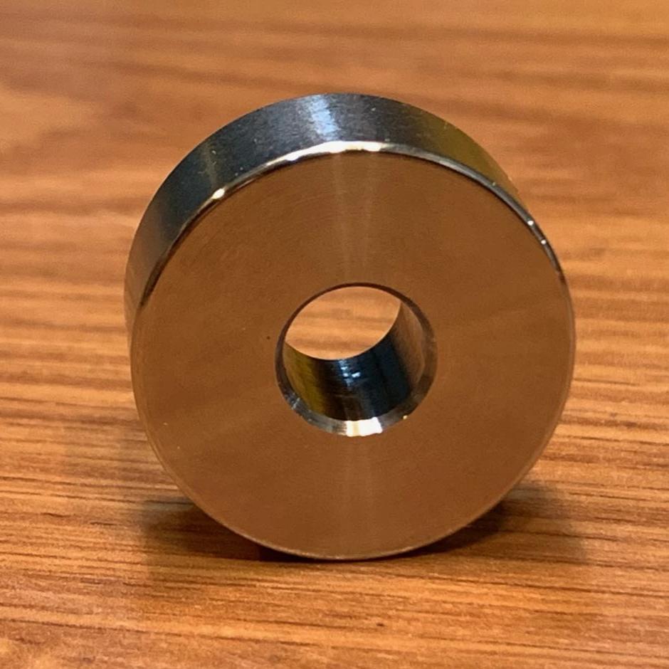 EXTSW .323" ID x .990" OD x 7/16” Thick 316 Stainless Spacer