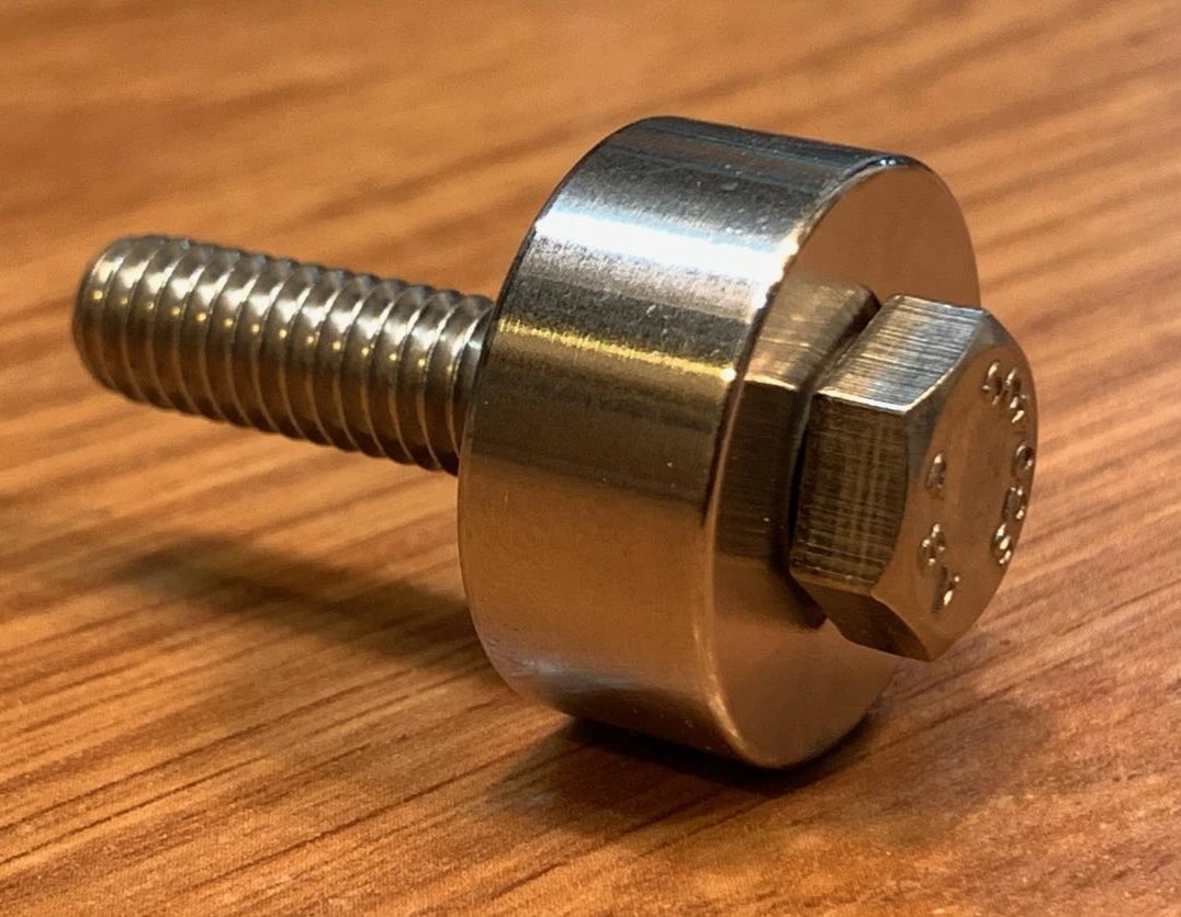 EXTSW .323" ID x .990" OD x 7/16” Thick 316 Stainless Spacer