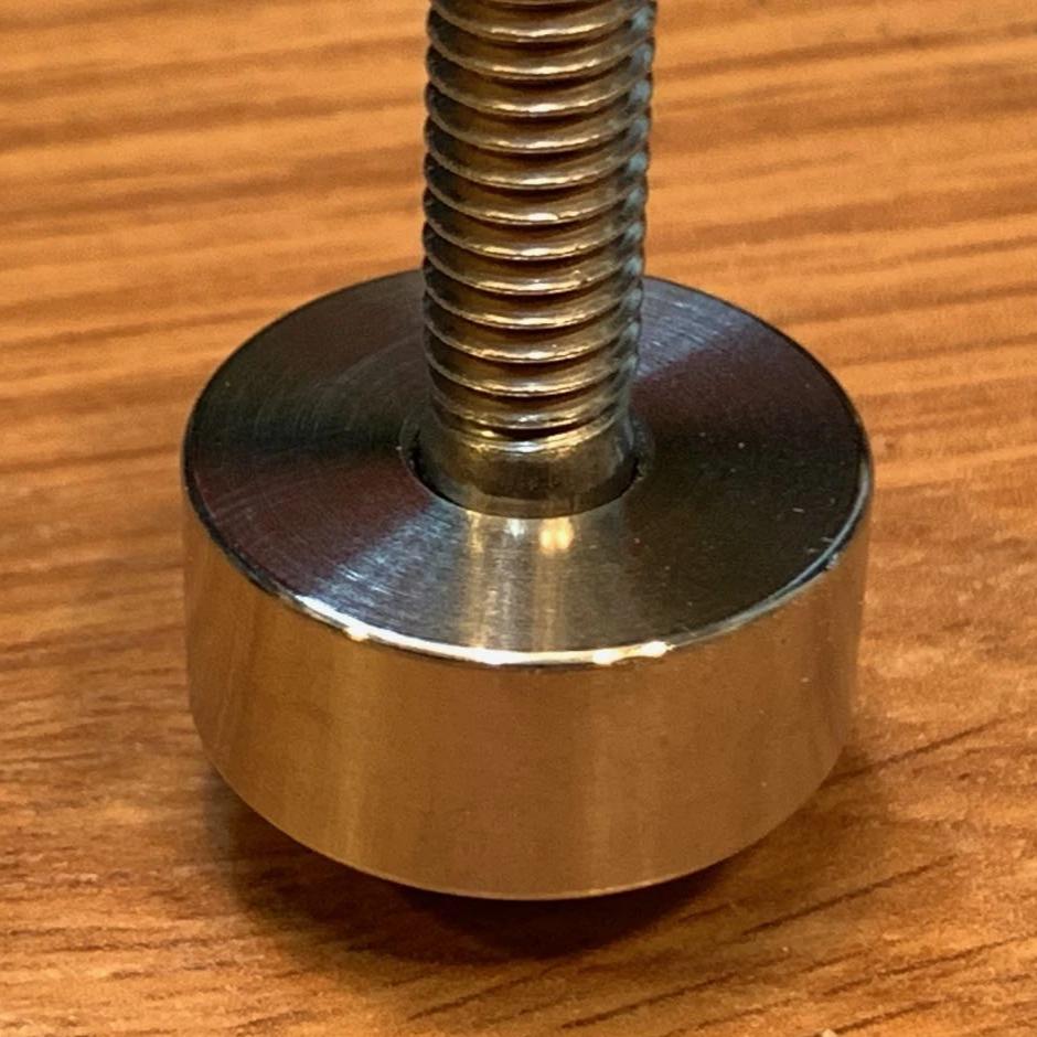 EXTSW .323" ID x .990" OD x 7/16” Thick 316 Stainless Spacer