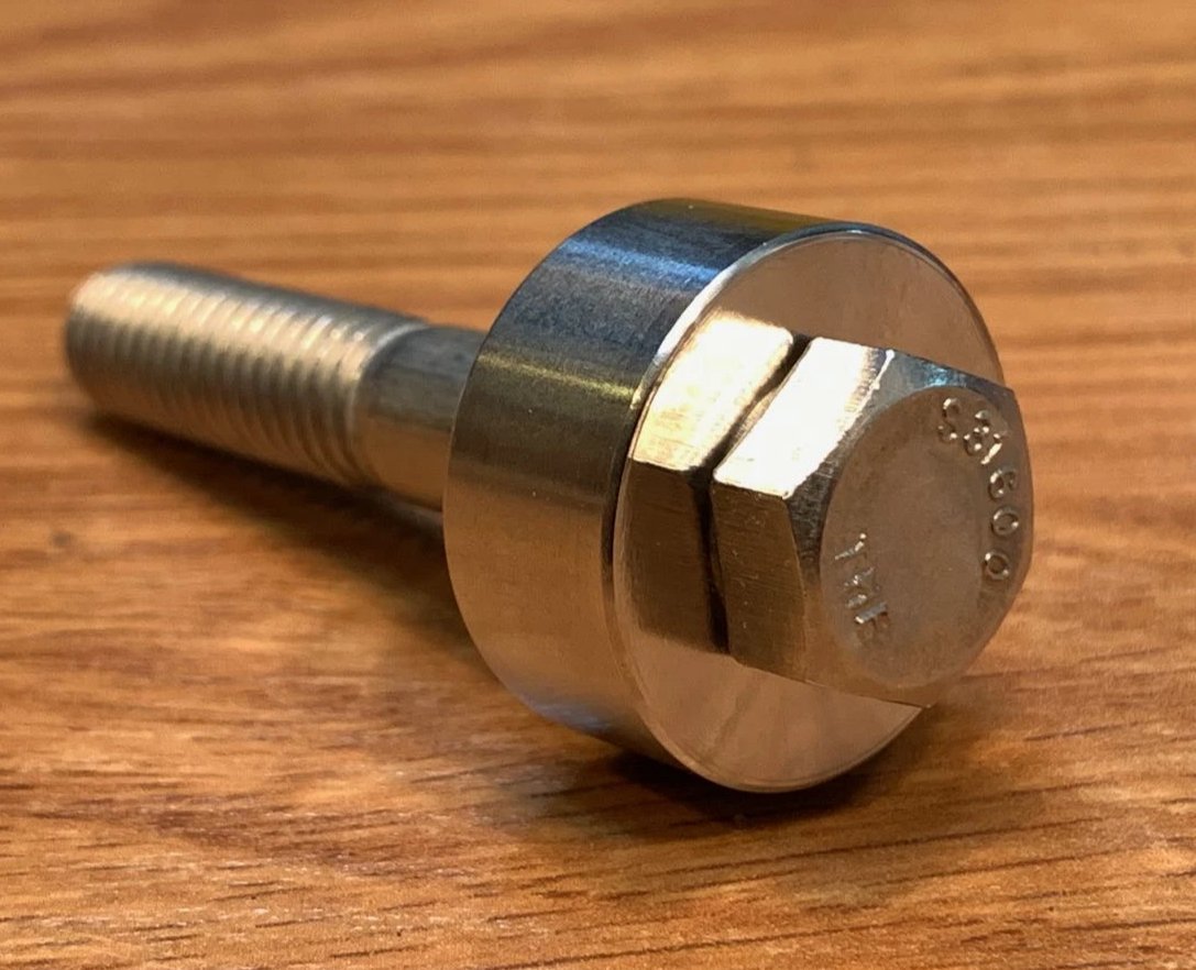EXTSW .383" ID x .990" OD x 7/16” Thick 316 Stainless Spacer