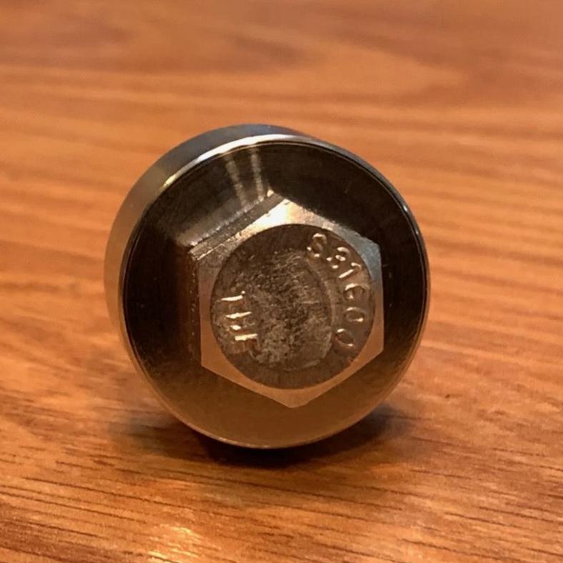 EXTSW .383" ID x .990" OD x 7/16” Thick 316 Stainless Spacer