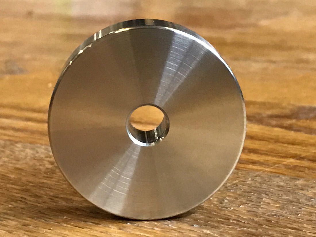 EXTSW 7/16" ID x 1.615" OD x 1/2" Thick 304 Stainless Spacer