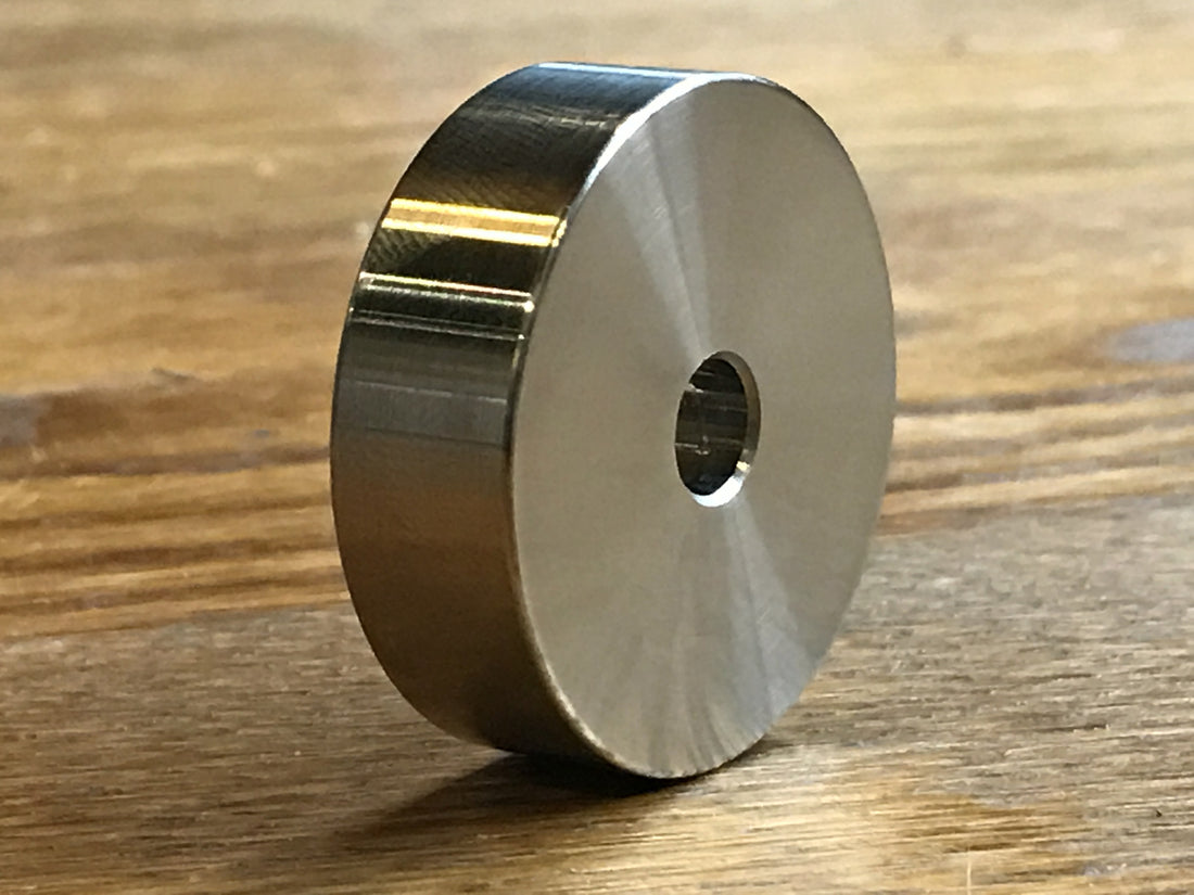 EXTSW 7/16" ID x 1.615" OD x 1/2" Thick 304 Stainless Spacer