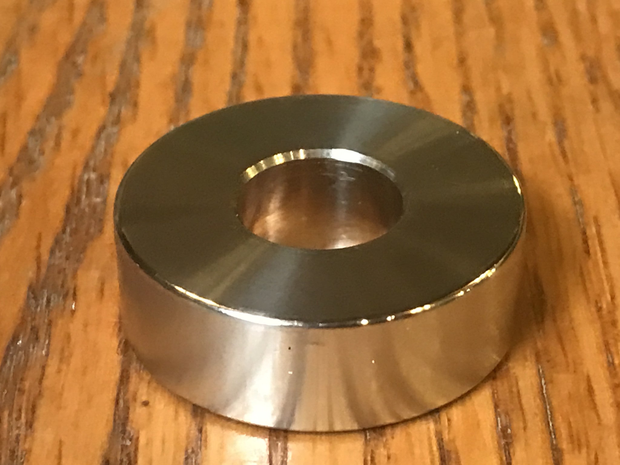 EXTSW .507" ID x  1.240" OD x .406“ Thick 316 Stainless Spacer