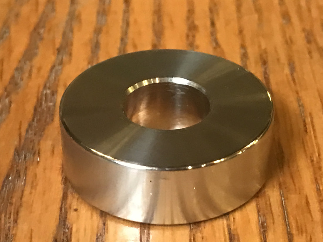 EXTSW .507" ID x  1.240" OD x .406“ Thick 316 Stainless Spacer