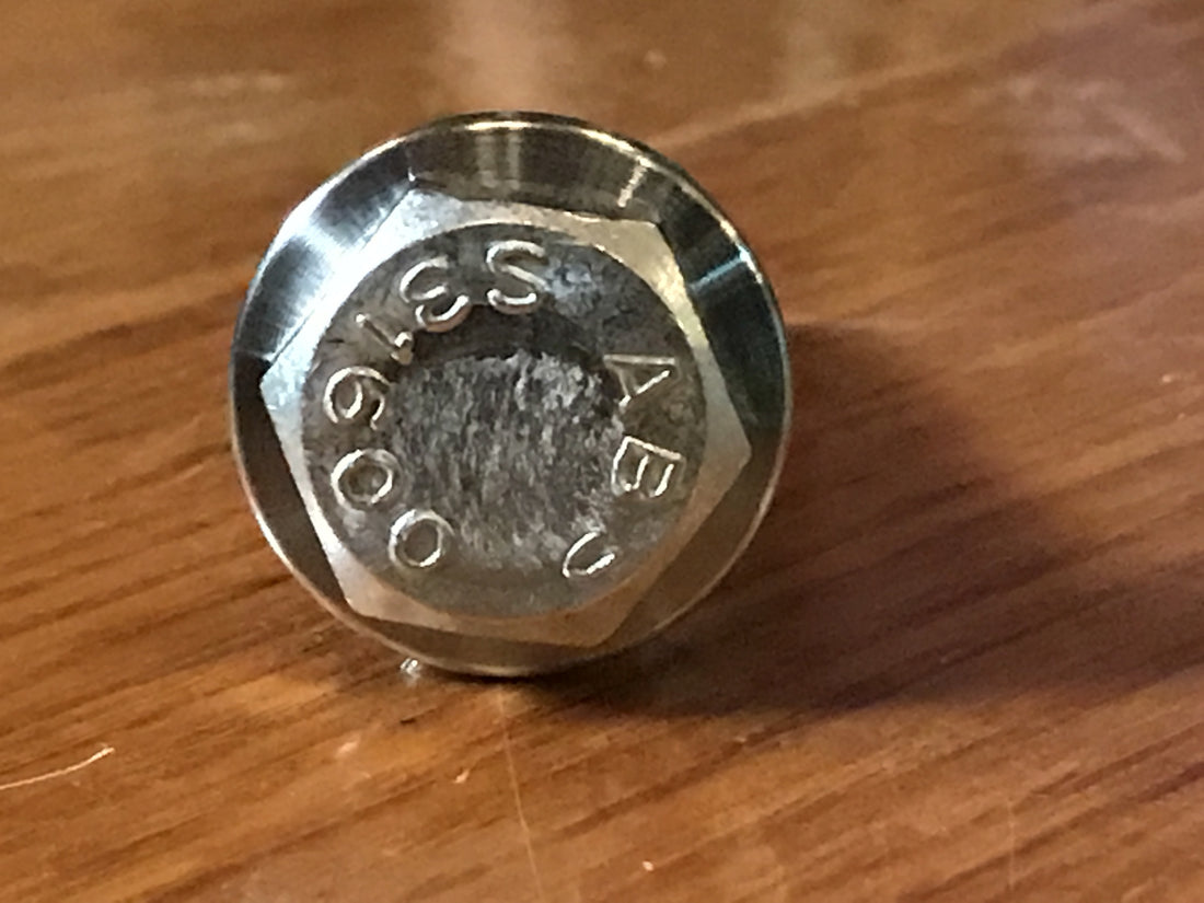 EXTSW 1/2” ID x .990" OD x 1/8” Thick 304 Stainless Washer