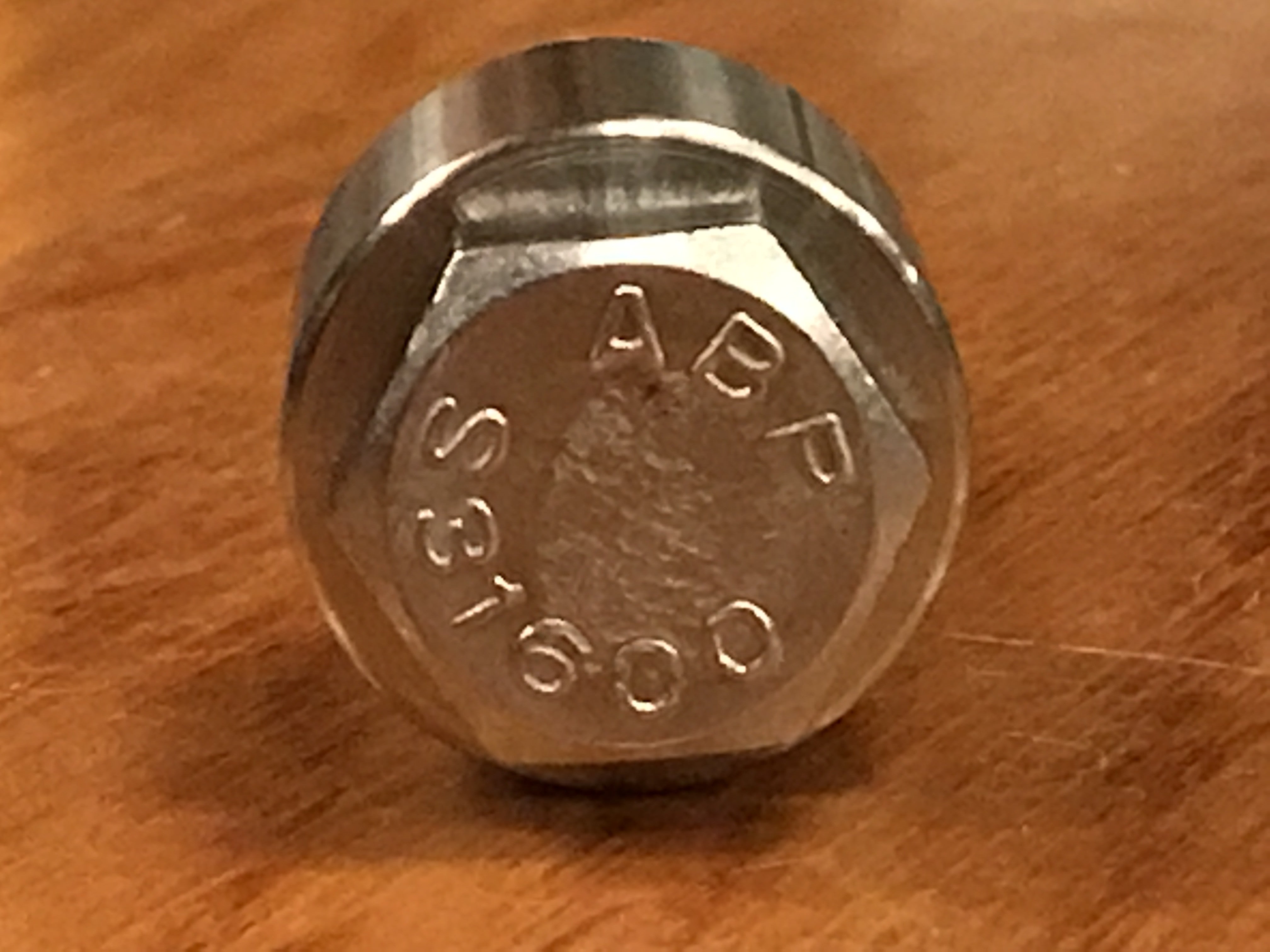 EXTSW .507" ID x .990" OD x 3/4” Thick 316 Stainless Spacer
