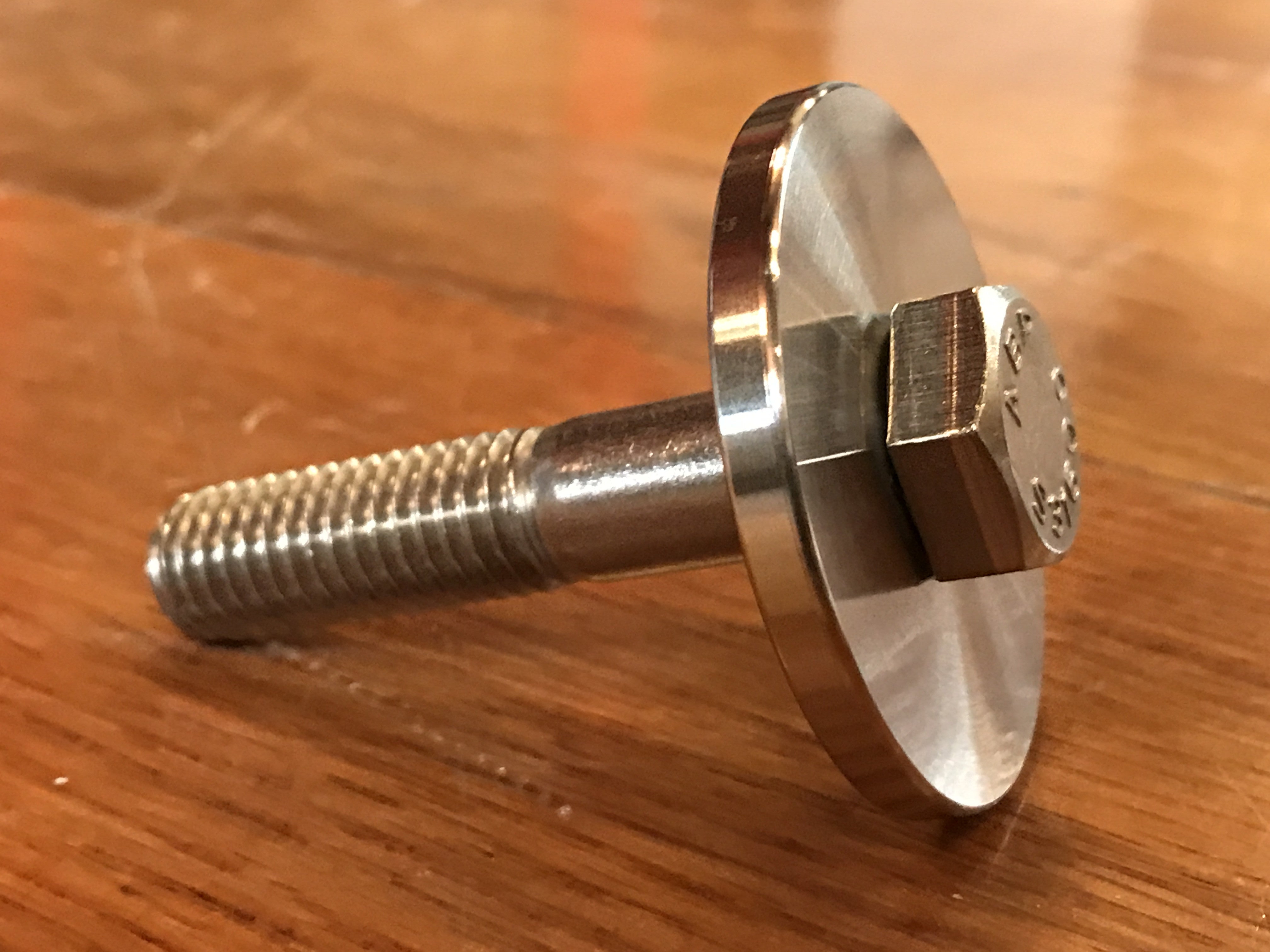 EXTSW .507" ID x 1.990" OD x 3/16” Thick 316 Stainless Washer